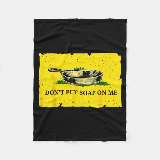 Don't Put Soap On Me  フリースブランケット (正面)