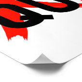 DON'T QUIT – Bold Red Motivation Design ポスター (角)