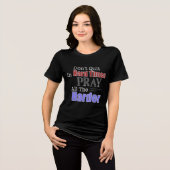 Don't Quit In Hard Times Pray Harder Christian トライブレンドＴシャツ (正面全面)