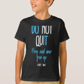 Don't Quit Pray And Never Give Up Long Sleeve  Tシャツ (正面)