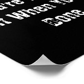 Dont Quit When Youre Tired Mens Cotton  ポスター (角)