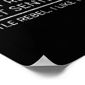 Dont Read The Next Sentence Rebel Quote I Men Wome ポスター (角)