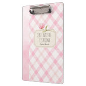 Don't Read This, It's Personal – Cute Pink Floral クリップボード (左)