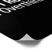 Don't Rush Me - I'm Overthinking -  ポスター (角)