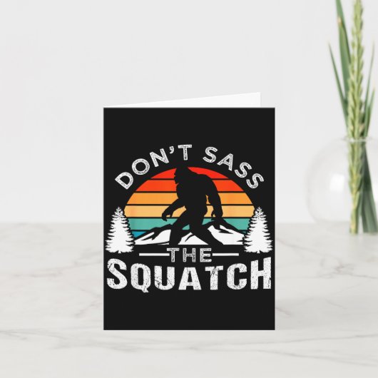 Don't S The Squatch Bigfoot  カード (正面)