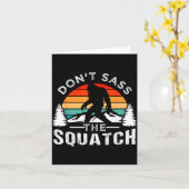 Don't S The Squatch Bigfoot  カード (黄色い花)