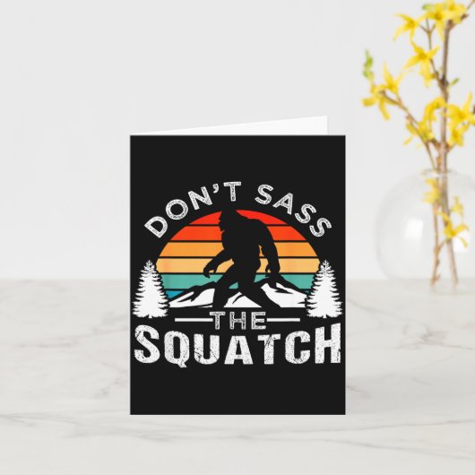 Don't S The Squatch Bigfoot  カード (黄色い花)