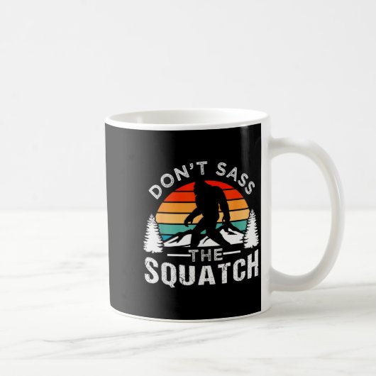 Don't S The Squatch Bigfoot  コーヒーマグカップ (右)
