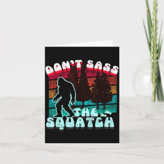 Dont S The Squatch Funny Pun Joke  カード (正面)