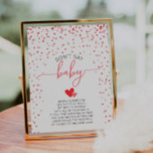 Don't Sayベビーゲーム赤ちゃんシャワー署名デジタルプリント ポスター