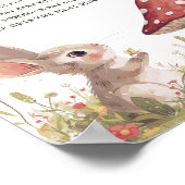 Don't Sayベビーバニー赤ちゃんシャワーのポスター ポスター (角)