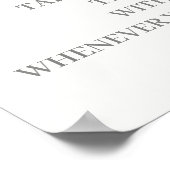 Don't Sayベビー蝶のサイン ポスター (角)