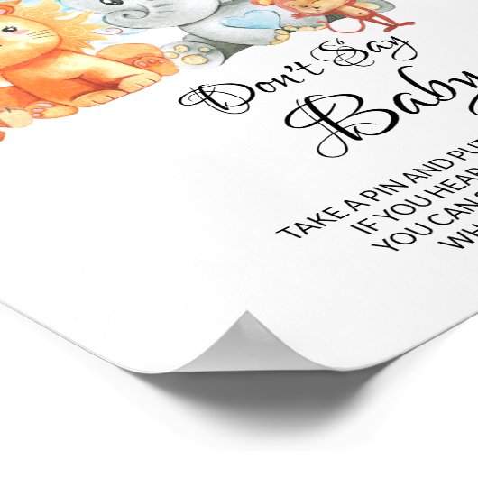 Don't Sayベビー ポスター (角)