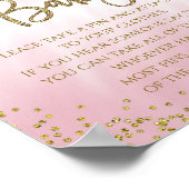 Don't Say Baby Shower Game ポスター (角)