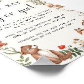 Don't say Boy or Girl Baby Shower Game Poster ポスター (角)