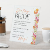 Don't Say Bride Brial Shower Game First Spritz 台座サイン (インサイチュ)