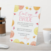 Don't Say Bride Bridal Shower Game Main Squeeze 台座サイン (インサイチュ)
