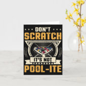 Dont Scratch Its Not Pool-ite Snooker Billiards Pl カード (黄色い花)