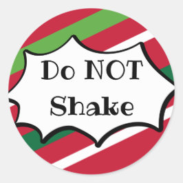 Don't Shake Holidayステッカー ラウンドシール