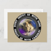 Dont Shoot Us野生動物保護ライオンスタータル シーズンポストカード (正面/裏面)