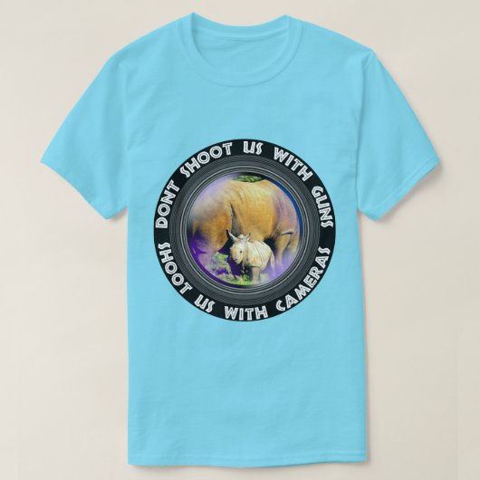 Dont Shoot Us Rhino Calf Tシャツ (デザイン正面)