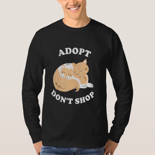 Dont shop 救 Animals Rescue Strays 1 Tシャツ (正面)