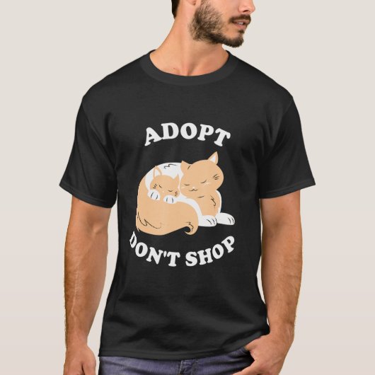 Dont shop 救 Animals Rescue Strays 1 Tシャツ (正面)