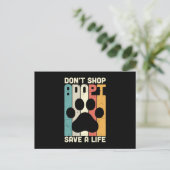 Don't Shop Adopt Save A Life ポストカード (スタンド正面)