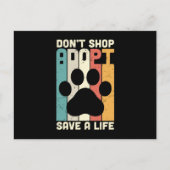 Don't Shop Adopt Save A Life ポストカード (正面)