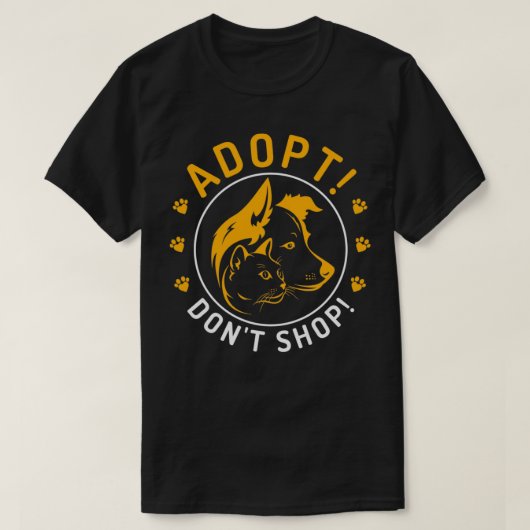 Dont Shop Animal おもしろい Rescue Foster Sweatshを採用 Tシャツ (デザイン正面)
