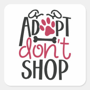Dont Shop Animal 救 Rescue認識度 スクエアシール