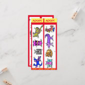 Don't Shoping, Animal Rescue, Bookmarksを採用 カード (正面/裏面インサイチュ)