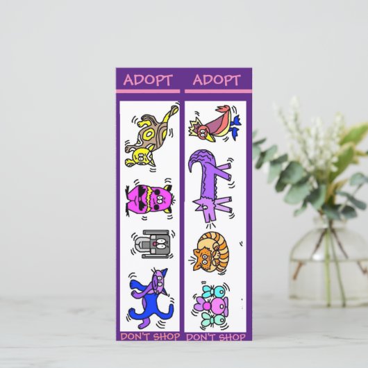 Don't Shoping, Animal Rescue, Bookmarksを採用 カード (スタンド正面)