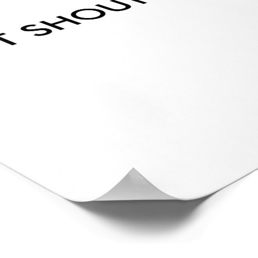 Dont Shout At Me Womens Warning ポスター (角)