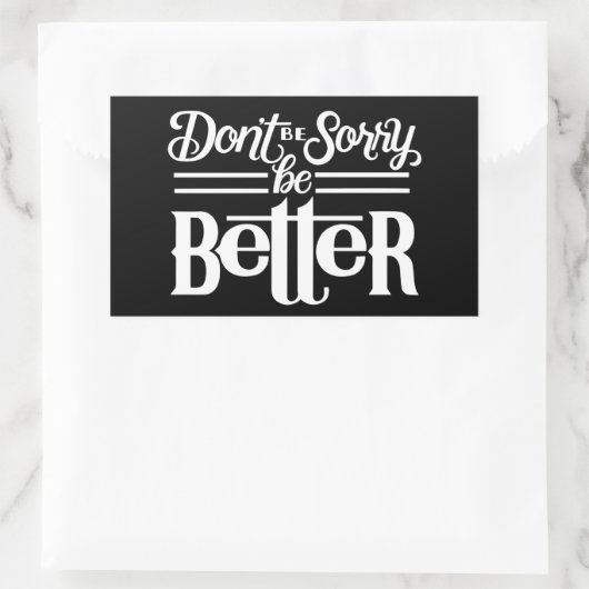 Don't Sorry Sticker 長方形シール (バッグ)