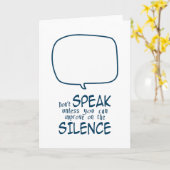 Don't Speak カード (黄色い花)