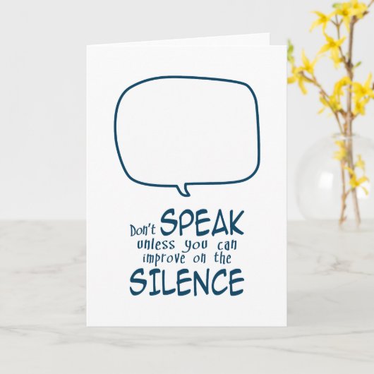 Don't Speak カード (黄色い花)