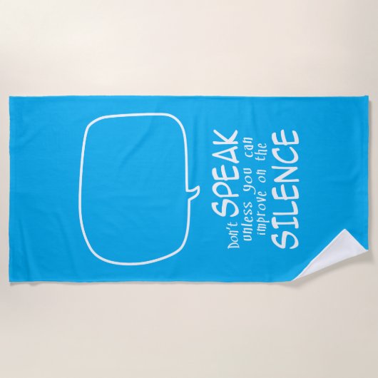 Don't Speak ビーチタオル (正面)