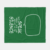 Don't Speak フリースブランケット (正面(横))