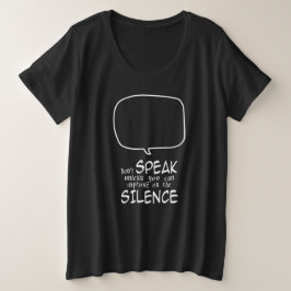 Don't Speak プラスサイズTシャツ