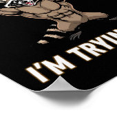 Dont Spot1 I Tryingto Die Bodybuilding ポスター (角)