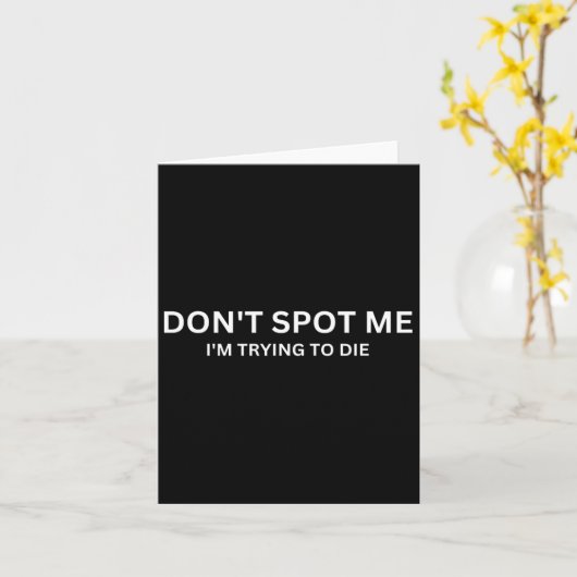 Don't Spot Me カード (黄色い花)