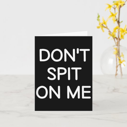 Don't St On Me, Funny, Jokes, Sarcastic Sayings  カード (黄色い花)