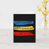 Don't Stand So Close To Me - 家庭隔離ウイルス カード (黄色い花)