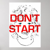 Don't Start喫煙 ポスター (正面)