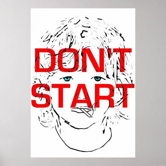 Don't Start喫煙 ポスター (正面)