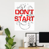 Don't Start喫煙 ポスター (ホームオフィス)