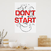 Don't Start喫煙 ポスター (キッチン)
