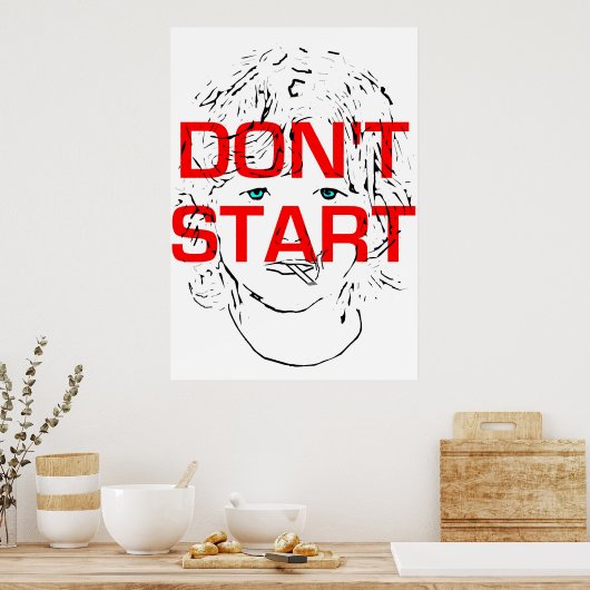 Don't Start喫煙 ポスター (キッチン)