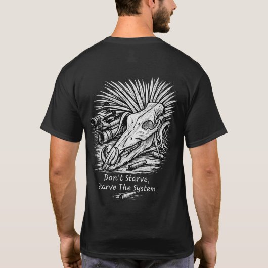 Don't Starve, Starve the System Hog Hunter Tシャツ (裏面)
